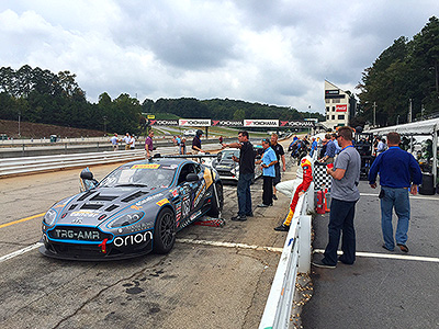 Turner Woodard at Road Atlanta - Aston Martins