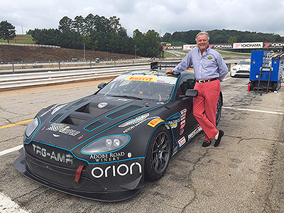 Turner Woodard at Road Atlanta - Aston Martins