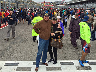 Turner & Diann Woodard At Austin Formula 1 Grand Prix at COTA