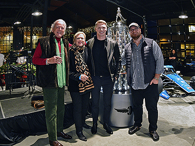 Turner and Family Attend The IMS Borg Warner Trophy Unveiling