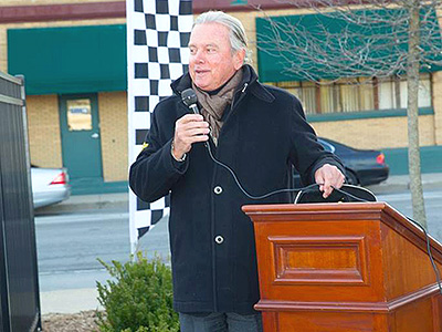 Turner Woodard at the Stutz IRMA Plaque Dedication