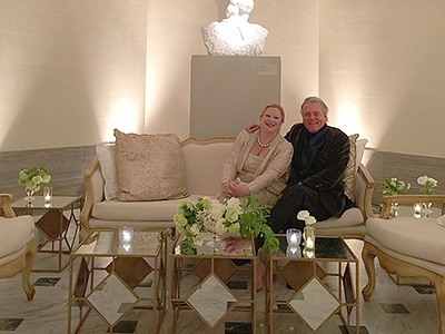 Turner and Diann Woodard at a friends wedding in San Francisco