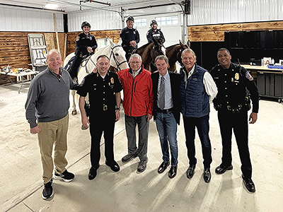 Mayor Hogsett Tours The New IMPD Mounted Patrol Facility