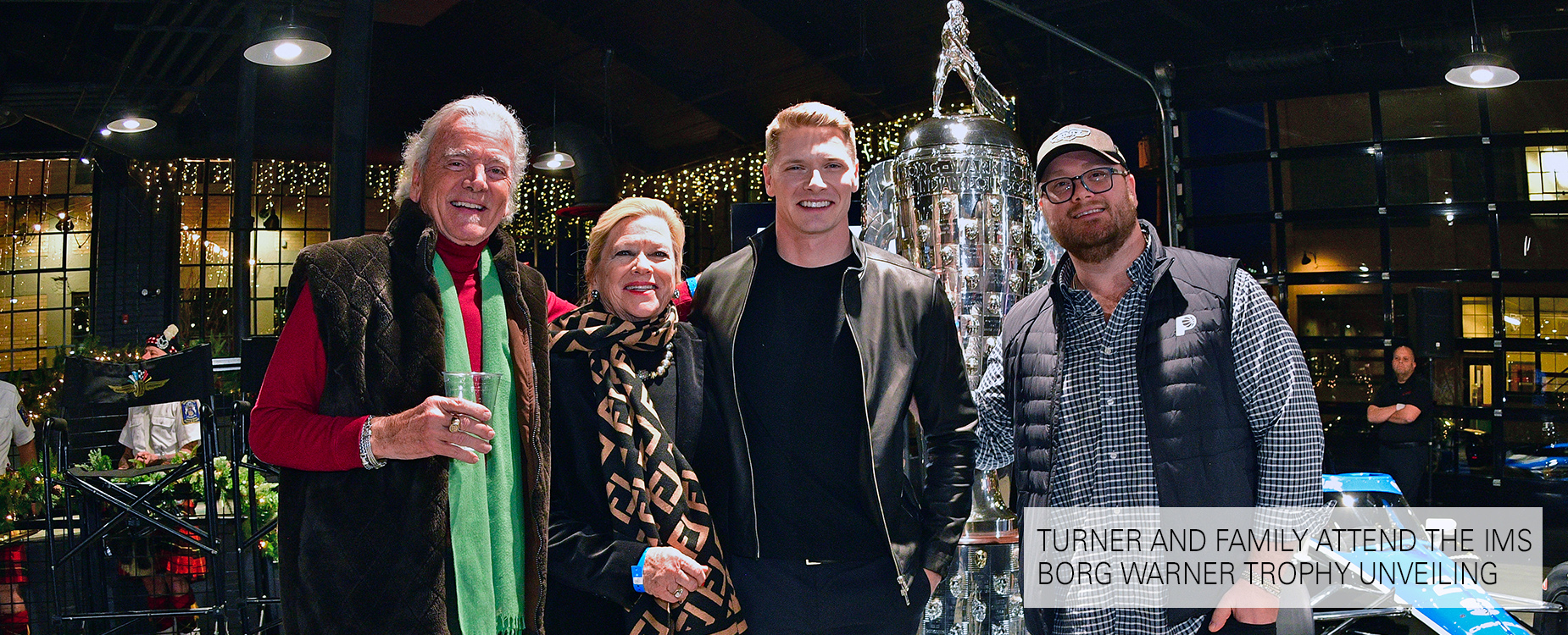 Turner and Family Attend The IMS Borg Warner Trophy Unveiling