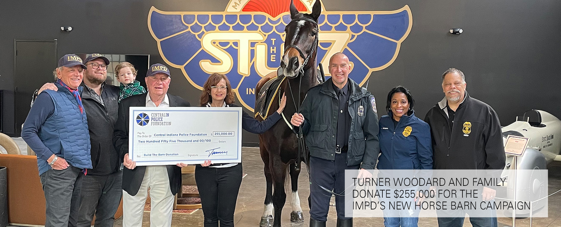 TTurner Woodard And Family Donate $255,000 For The Indianapolis Metropolitan Police Department Mounted Patrol’s New Horse Barn Campaign